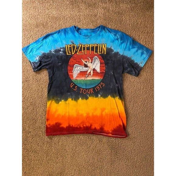 Tie-Dye Led Zeppelin T-Shirt - Picture 1 of 2